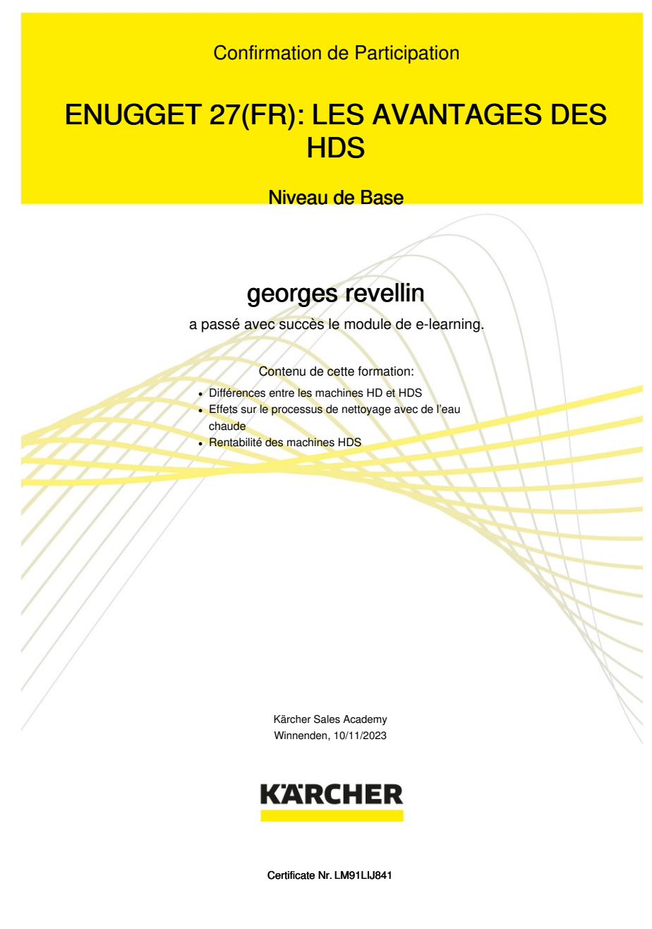 Avantages des HDS