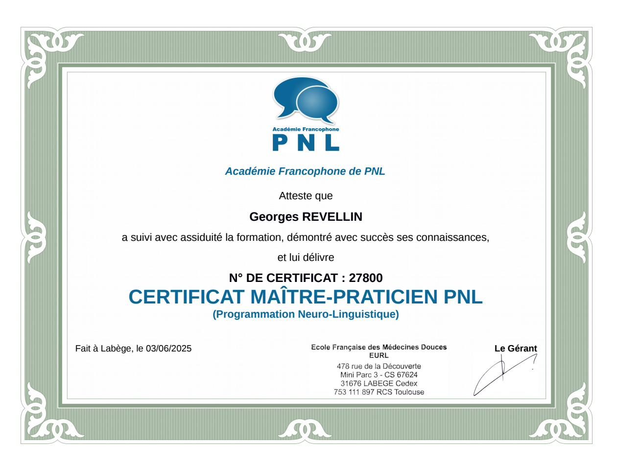 Maître Praticien PNL