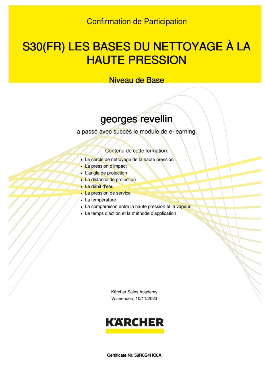 Nettoyage haute pression
